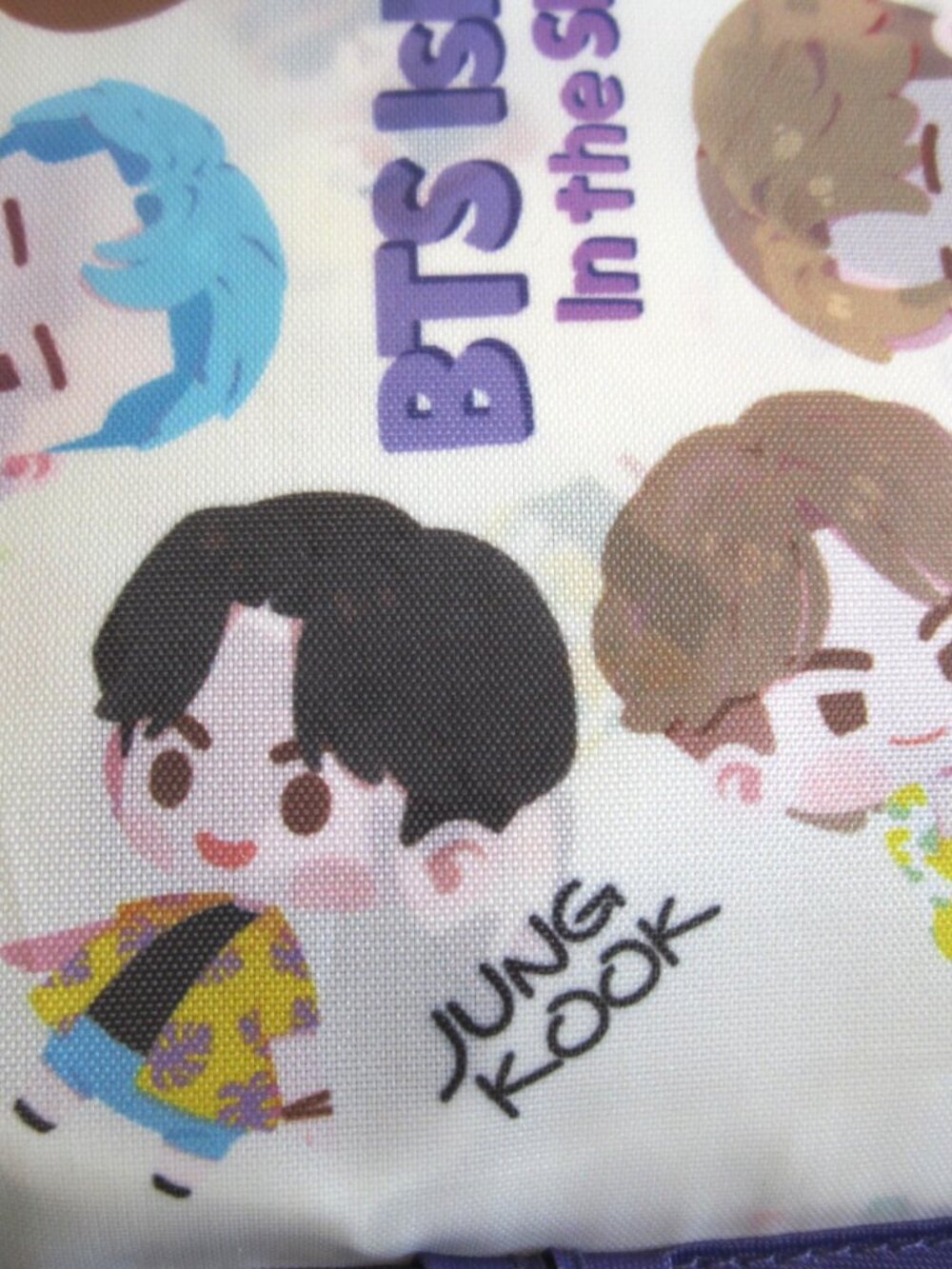 BTS Korean Boy Band Singer Band Reusable Shopping Bag NEW - Picture 10 of 12